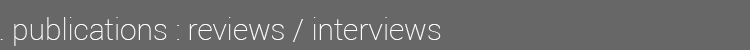 reviews/interviews